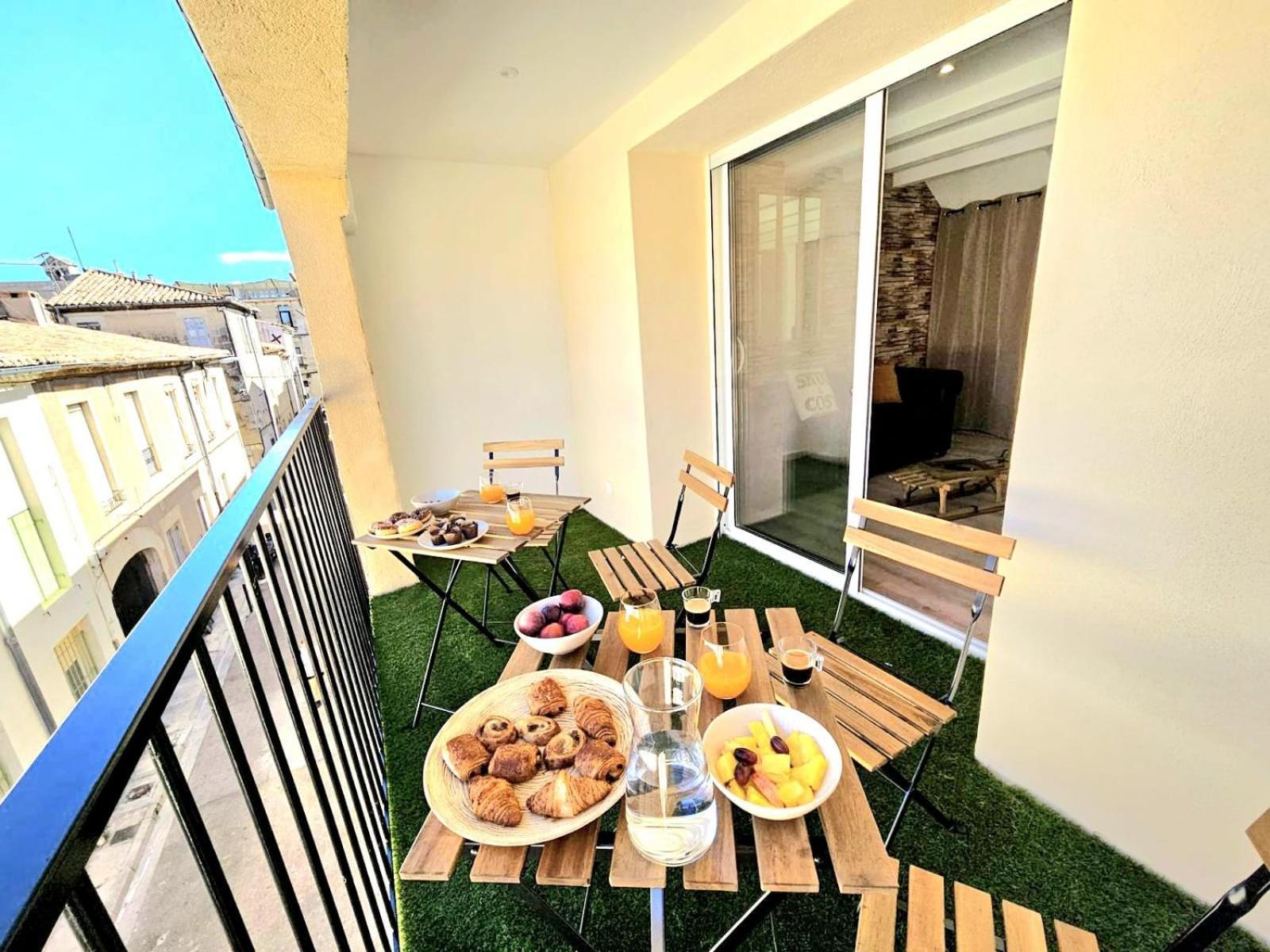 Apartamento L'Escale Cevenole - Terrasse Et Clim Nimes Exterior foto